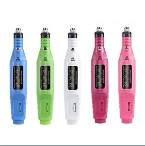 Kit de Taladro Eléctrico Portátil para Uñas Acrílicas, Velocidad Controlable, 5 Cabezales, Carga USB, Profesional, para Manicura y Pedicura, Uso en Casa o Salón - Product Image 2