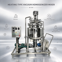 Homogénéisateur-mélangeur électrique sous vide à cisaillement élevé en acier inoxydable pour cosmétiques, crèmes et mayonnaise