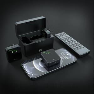 อุปกรณ์บันทึกเสียงไมโครโฟนไร้สายสำหรับผู้กระจายเสียง การถ่ายทอดสด วิดีโอสั้นกลางแจ้ง ติ๊กต๊อก และวิดีโอบล็อกเกอร์อาหาร - Product Image 1