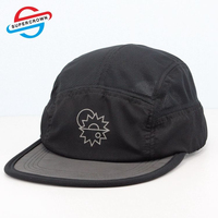 Casquette de sport 7 panneaux 100 % coton à visière plate unisexe pour le cyclisme en extérieur, logo personnalisé, faible MOQ