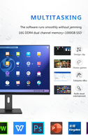 Ordinateur tout-en-un 24 27 pouces, PC de bureau, ensemble complet, processeur Intel Core I9, Windows 11, PC de jeu