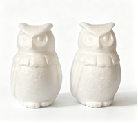 Figurine d'hibou en mousse EPS, Ornement animalier de simulation naturelle, Décoration d'ambiance pour le festival d'Halloween, Objets décoratifs en forme d'animal