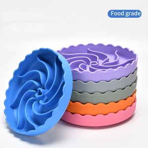Design antiscivolo lavastoviglie a microonde in Silicone per cuccioli di alimentazione lenta per cani che mangiano lentamente ciotole per cani - Product Image 4