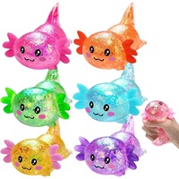 Nouveaux jouets à presser amusants, adorables animaux Axolotl et Capybara, jouets sensoriels anti-stress pour enfants, cadeaux pour enfants