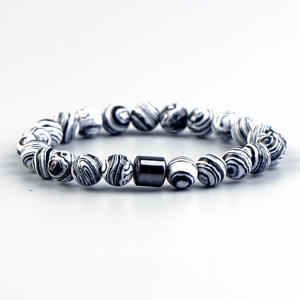 DAIHE Black Stone Tiger Eye Bead bracciale Charm bracciale in pietra naturale bracciale magnetico in ematite Fashion - Product Image 4