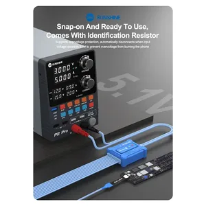 SUNSHINE Câble de démarrage SS-905 SE pour iPhone 6/7/8/<span class=keywords><strong>X</strong></span>/11/12/13/14/15/16 Pro Max-Câble de test de réparation anti-brûlure intelligent - Product Image 5