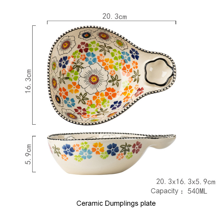 Ceramic dumplings bowl