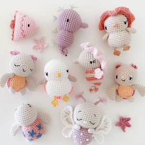 Animali di peluche <span class=keywords><strong>Amigurumi</strong></span> personalizzati fatti a mano all'uncinetto adorabili animali per regalo di artigianato per bambini - Product Image 2