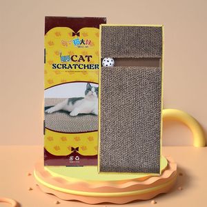 Planche à gratter pour chat Uncle Cat, en carton ondulé durable, avec jouet à bille inclus - Product Image 1
