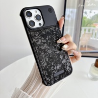 Étui en cuir PC bleu de luxe à logo personnalisé pour iPhone 16 Pro Max 14 Plus 13 Pro 8 Plus XR Covers