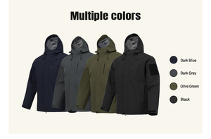 <span class=keywords><strong>Veste</strong></span> imperméable coupe-vent à capuche pour le sport, le trekking et le travail, entièrement thermocollée, pour le printemps et l'extérieur - Product Image 4
