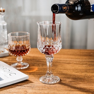 Glassware <strong>Flutes</strong> Luxury Crystal Clear Retro Wine Glasses <strong>Champagne</strong> Shot <strong>Wholesale</strong> Vintage Wine Goblet Glass Cup - Product Image 4