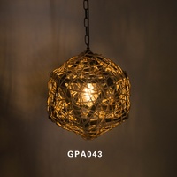 Lampe suspendue artisanale en osier tressé, abat-jour vintage en saule, luminaire de plafond bohème pour café et décoration intérieure