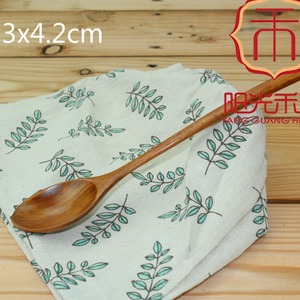 ช้อนไม้ด้ามยาวสีพื้นสำหรับเด็ก ช้อนน้ำผึ้ง ช้อนเสิร์ฟ สินค้าคุณภาพชั้นหนึ่ง - Product Image 4