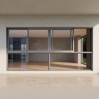 Aluminiumfenster für Häuser Aluminium-Schiebefenster Minimalistisch Hurrikan-Sicher Thermisch Isoliert Villa Apartment