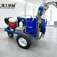 Machine à traçer les lignes de peinture à froid manuelle avec une largeur minimale de 20 cm pour le marquage des trottoirs et des bordures