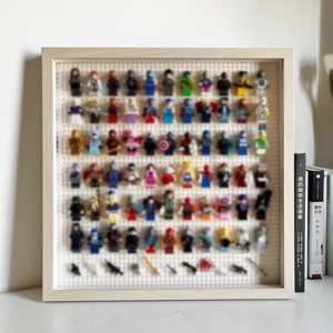 कस्टम थोक ईंट खोलने के साथ फोटो फ्रेम सामने दरवाजा ईंट फ्रेम काले ठोस लकड़ी ब्लॉक तस्वीर फ्रेम - Product Image 1