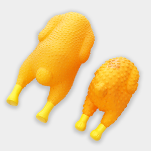 Direct van de fabriek, Gebraden Kip Serie Hondenspeeltje, Hoogwaardig Vinyl Hondenspeeltje met piep, Leuk Interactief Speeltje tegen verveling - Product Image 1