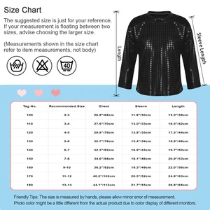 2-14 Kids Boys Girls Dance Clothing Latin Dance Training Shiny <b>Sequins</b> Solid Color <b>Tops</b> For Stage Performance Fashion Wear - Product Image 6