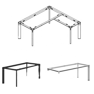 Cadre de poste de travail pieds métalliques pour tables de conférence - Product Image 1