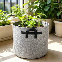 Sacs de culture pour pommes de terre et tomates, tailles assorties, sacs de culture portables blancs de 5/10/20 gallons pour poivrons avec étiquette de taille
