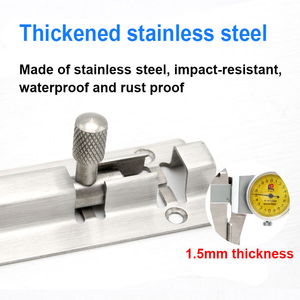 4/6/8/10 Inch Kích Thước Thép Không Gỉ 304 Tháp Bolt Latch Khóa Cửa Latch Trượt Phẳng Loại Cửa Phần Cứng An Ninh Latch Khóa - Product Image 4