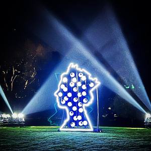 Imperméable <span class=keywords><strong>extérieur</strong></span> Lumières De <span class=keywords><strong>Noël</strong></span> 20cm 50cm DMX 3D Éclairage Led Suspendus Boule de Sphère - Product Image 3
