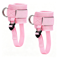 Sangle de cheville rembourrée réglable unisexe, sangle de fitness confortable en nylon pour entraînement des hanches et des jambes sur machine à câble