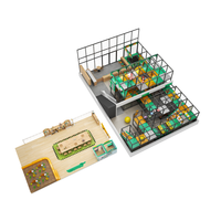 Centre d'activités intérieur combiné avec piscine à balles, trampoline, structure d'escalade, salle de classe, espace sensoriel, personnalisable pour enfants