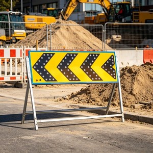 Señal de Flecha LED Impermeable, Indicador de Dirección de Tráfico, Señal de Advertencia para Obras de Construcción - Product Image 1