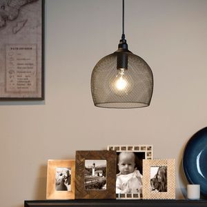 Công Nghiệp Cổ Điển Sắt Đen Kim Loại Lưới Bird Cage LED Pendant Đèn Treo Ánh Sáng Lịch Thi Đấu Cho Bar Island Nhà Hàng Nhà Bếp - Product Image 2