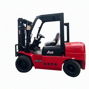 Used 3 Ton Diesel Forklift Heavy Load IC Engine Counterbalance <strong>Truck</strong> Warehouse Paved Yard - Product Image 1