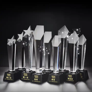 Venta al por mayor de artículos populares, medallas de cristal personalizadas, trofeos de cristal tallados e impresos, dotados de recuerdos creativos - Product Image 2