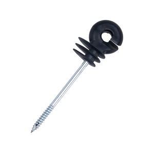 Isolator Pagar Listrik Sistem Sekrup untuk Tiang Kayu Bulat atau Pipa, Tahan UV, Bahan PP untuk Kawat Poli - Product Image 2