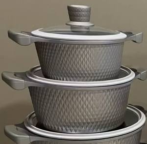 Ensemble de casseroles de haute qualité sans PFOA, choix sain, non toxique, 10 pièces, 20 cm, 24 cm, 28 cm, casserole à soupe, poêle à frire de 24 cm - Product Image 4