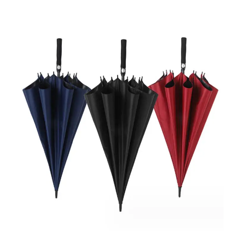 Tedarikçiler üretici toptan büyük rüzgar geçirmez logo baskılar büyük lüks promosyon markalı özel golf şemsiyesi