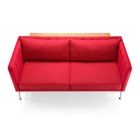 Ensemble de canapés de bureau modulaires contemporains et modernes avec pieds en métal et revêtement en tissu pour la maison, le bureau, l'hôtel, l'école et le salon