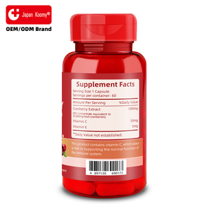 Complément alimentaire à la canneberge, formule personnalisée, pour soutenir le système immunitaire et l'action antioxydante. Capsules à la canneberge à base de plantes pour hommes et femmes. - Product Image 2