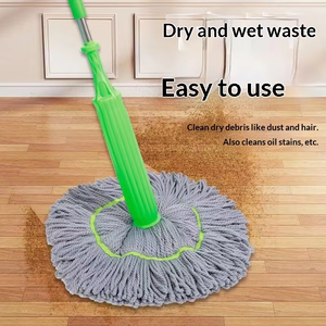 Cedar space Promotion : Tête rotative, Essorage instantané de l'eau, Tissu microfibre, <span class=keywords><strong>Manche</strong></span> télescopique en acier inoxydable pour la maison - Product Image 2