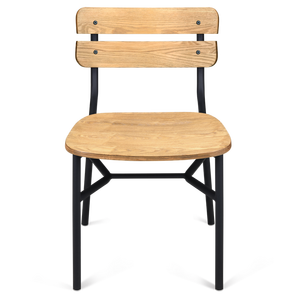 Asiento trasero de madera de metal negro Palmer diseño de silla de restaurante <span class=keywords><strong>McDonalds</strong></span> - Product Image 4