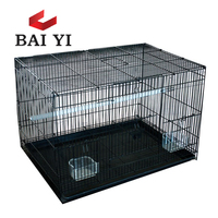 Cage d'élevage pour oiseaux en métal écologique avec plateau en plastique 60x40x40 cm pour oiseaux et petits animaux