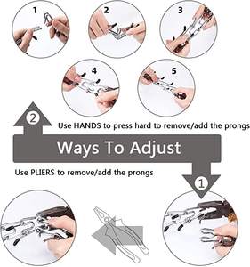 Metalen Hond Training <span class=keywords><strong>Prong</strong></span> Kraag Verwijderbare Zwarte Pet Link Ketting Verstelbare Rvs Spike Ketting Met Comfort <span class=keywords><strong>Rubber</strong></span> Tip - Product Image 4