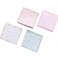 Blocs-notes autocollants élégants à motifs floraux frais, autocollants pour agenda, notes adhésives, blocs-notes, fournitures scolaires et de bureau