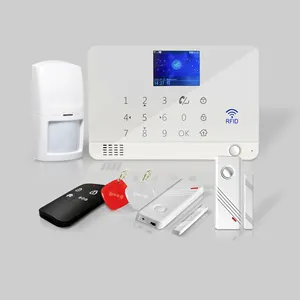 Security Guard Equipment Wireless Home Burglar Anti-theft GSM WIFI Alarm System with smartlife APP Operations