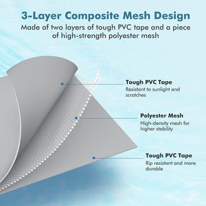 <strong>Large</strong> Outdoor Rectangular Above-<strong>Ground</strong> <strong>Pool</strong> with Steel Frame, Heavy-Duty PVC - Product Image 4