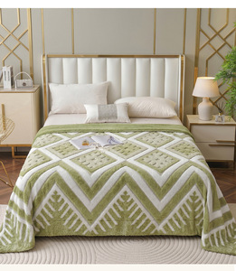 Manta de Tafetán Personalizada de China, OEM, Gruesa, de Felpa, con Diseño Geométrico, 8 Colores, Tamaño King - Product Image 3