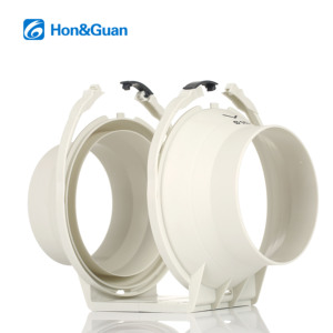 พัดลมดูดอากาศแบบอินไลน์ Hon&guan Eco-Watt ขนาด 5 นิ้ว 100V 240V สำหรับระบายอากาศในเต็นท์ปลูกพืช ได้รับการรับรองมาตรฐาน CE - Product Image 2