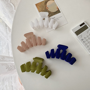 Squiggle-Pinzas de garra de pelo ondulado para mujer, accesorios para el cabello 2023, pinza grande antideslizante de 4 pulgadas - Product Image 5