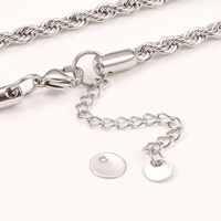 Collier pendentif queue brillante petit Bracelet fermoir plaqué or en acier inoxydable accessoires de bricolage composants de résultats étendus