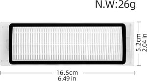 Filtre Hepa adapté pour <span class=keywords><strong>Xiaomi</strong></span> <span class=keywords><strong>Roborock</strong></span> <span class=keywords><strong>Q7</strong></span> <span class=keywords><strong>Plus</strong></span> <span class=keywords><strong>Q7</strong></span> <span class=keywords><strong>Max</strong></span> + Robot aspirateur pièces de rechange - Product Image 6